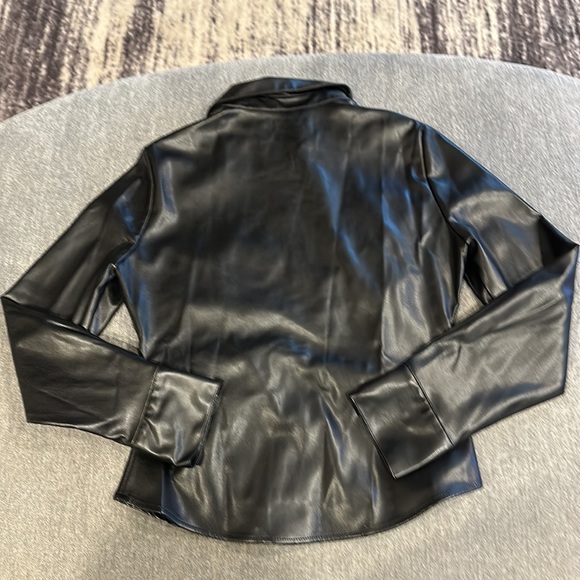 Zara pleather shirt - Picture 5 of 6
